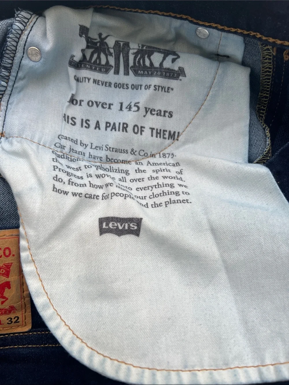 Levi's Dark Blue Slim Straight Men's Jeans